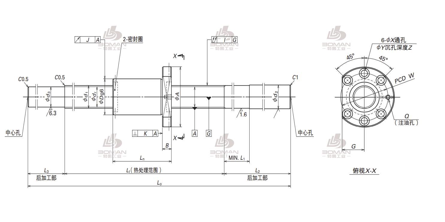 W3205SS-3ZY-C5Z10-NSK MS系列滚珠丝杠