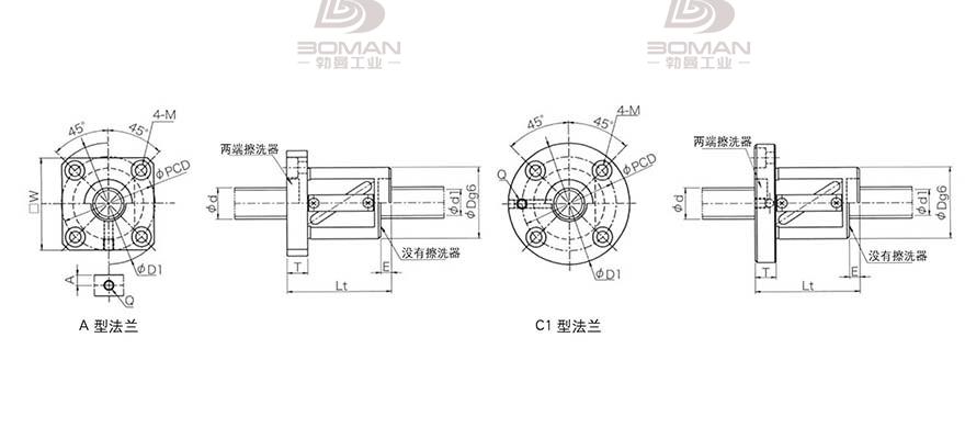 KURODA GR2506BS-AALR 日本黑田滚珠丝杠型号规格