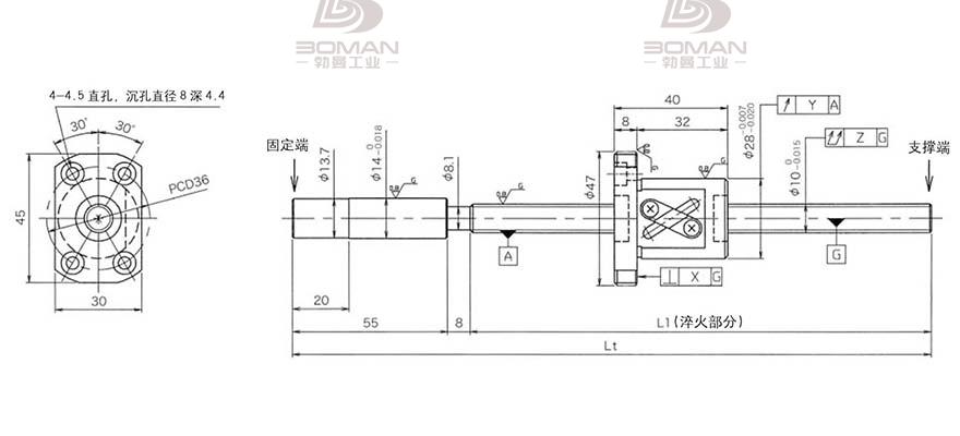 KURODA GG1010AS-BAPR-0655A 黑田磨制丝杠rrck