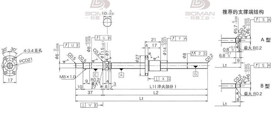 KURODA DP0802JS-HDNR-0180B-C3S 黑田精工的滚珠丝杠怎么样