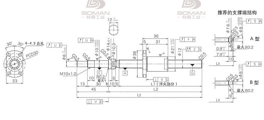 KURODA DP1203JS-HDPR-0400B-C3S 黑田丝杆thk哪个好