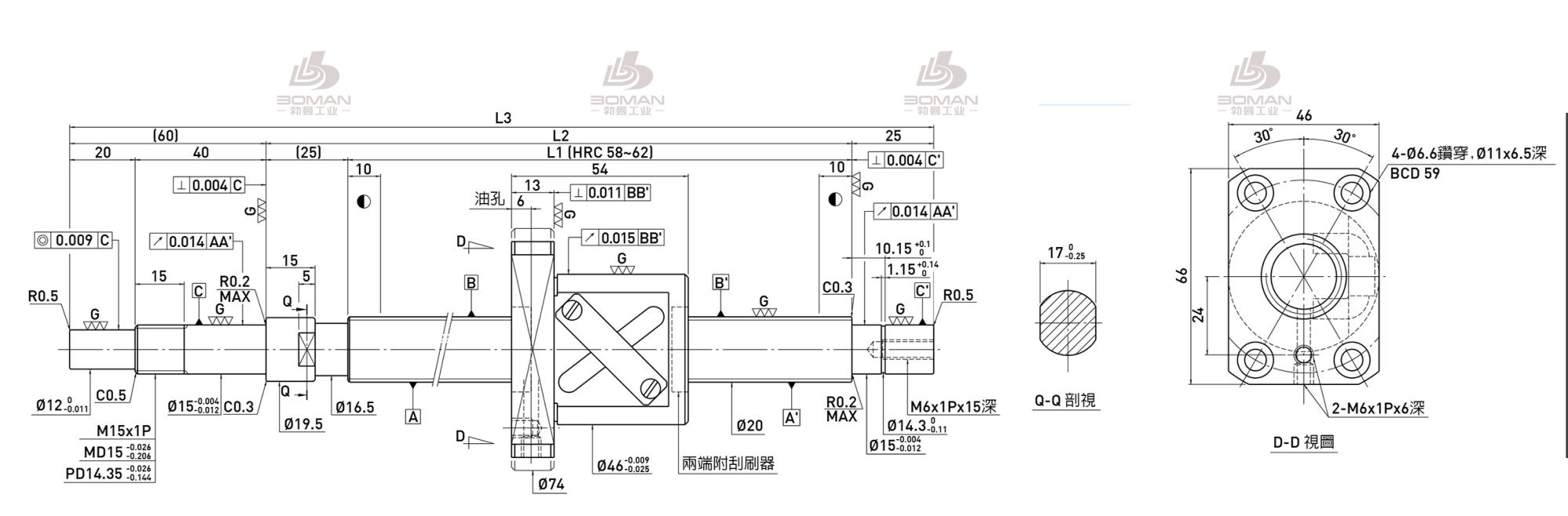 HIWIN上银 R20-10B1-FSW-1189-1299-0.018 上银滚珠丝杆用途是什么