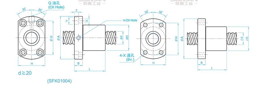 TBI SFK00601 tbi丝杆尺寸