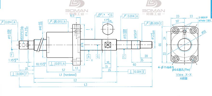 TBI XSVR02010B1DGC5-1199-P1 TBI丝杠等级精度