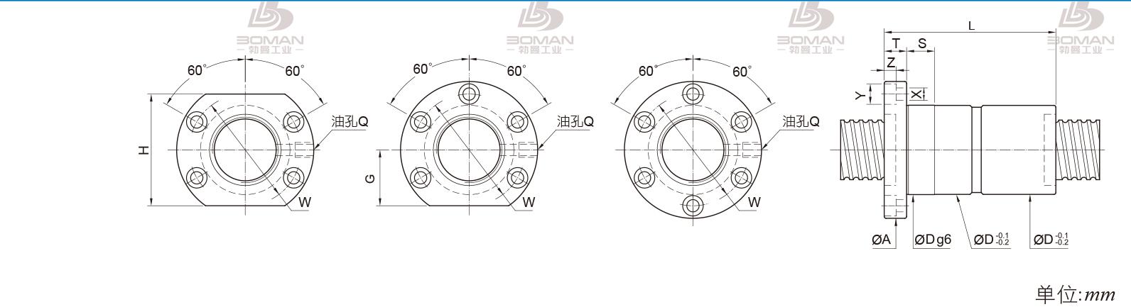 PMI FDIC4012-12 pmi 滚珠丝杠副价格