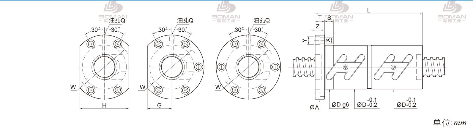 PMI FDWC3210 pmi丝杠螺母拆卸