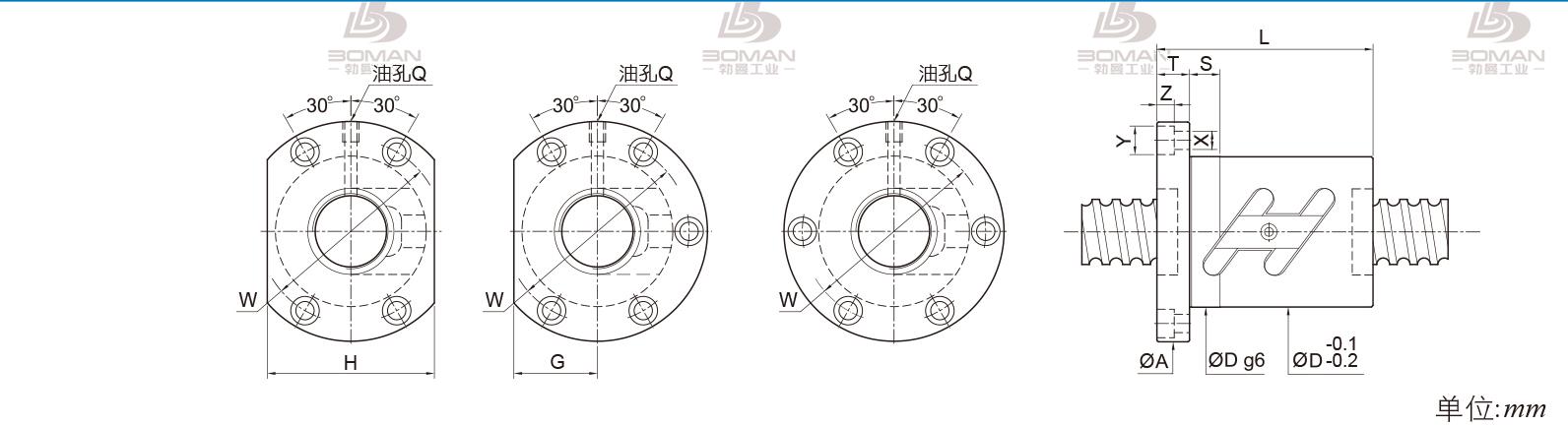 PMI FSWC4005-3.5 pmi丝杆等级