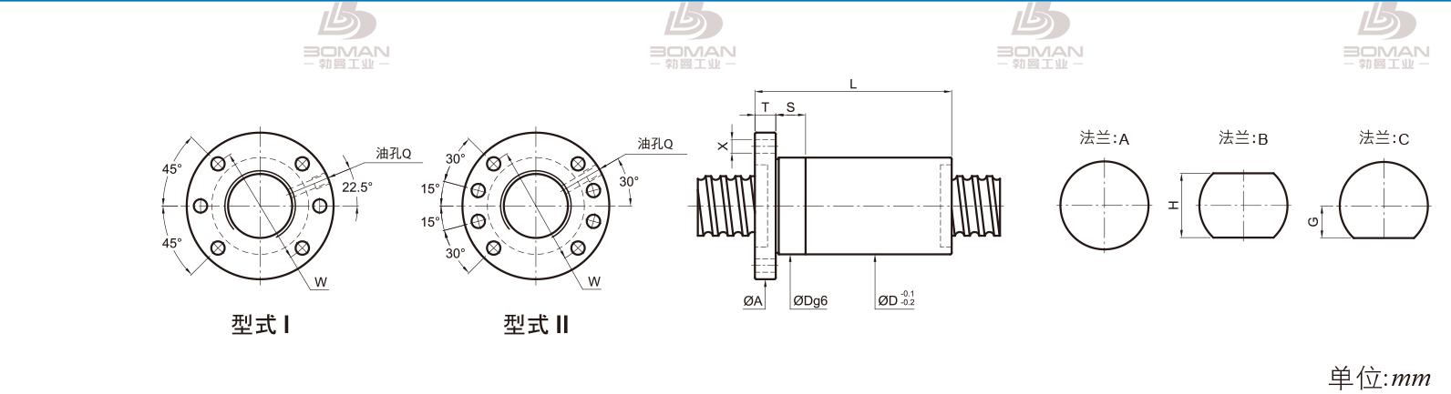 PMI FSDC3816-5 pmi丝杆等级