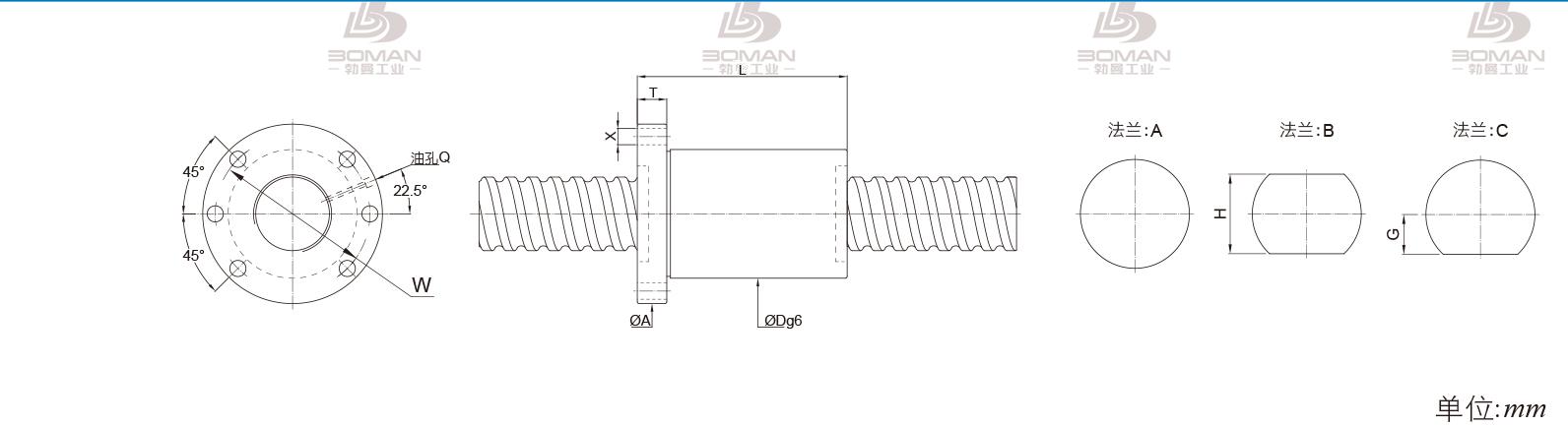 PMI FSDH10060-8 pmi台湾滚珠丝杠