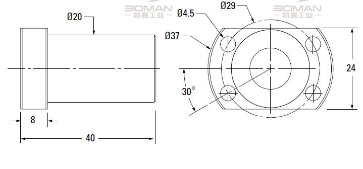 THOMSON 8105-448-043 Thomson精密滚珠丝杠