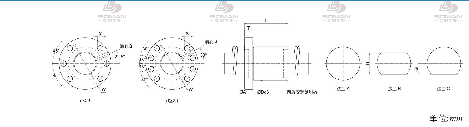 PMI FSDN3810F-5.0P pmi丝杆是什么牌子