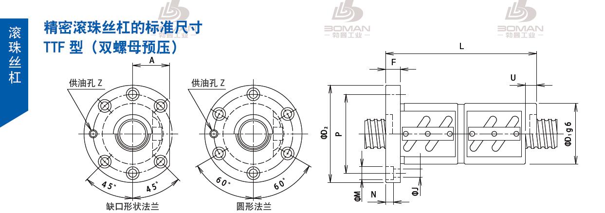 TSUBAKI 20TTFA4 tsubaki滚珠丝杆